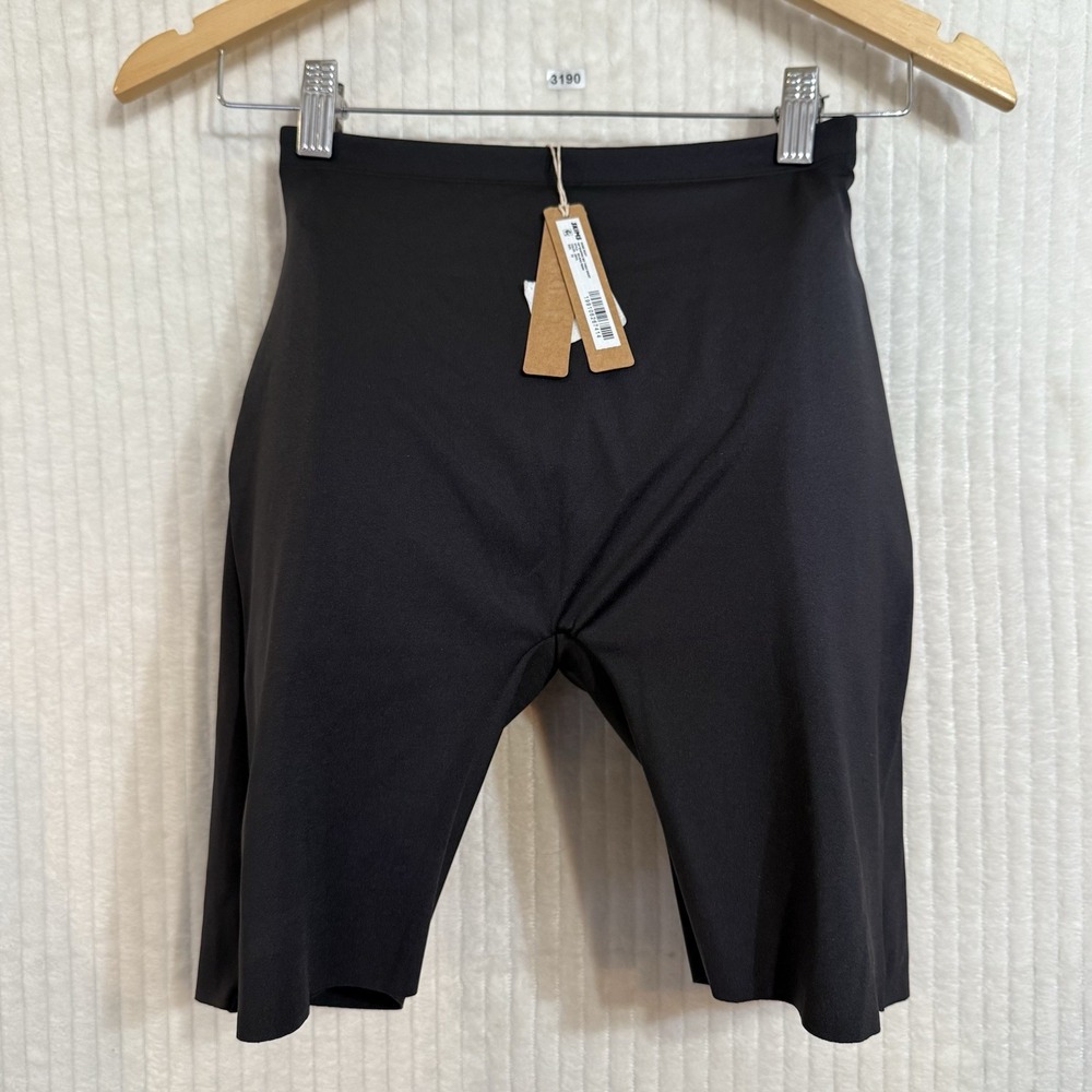 SKIMS Black Smooth High-Waist Shaping Bike Shorts